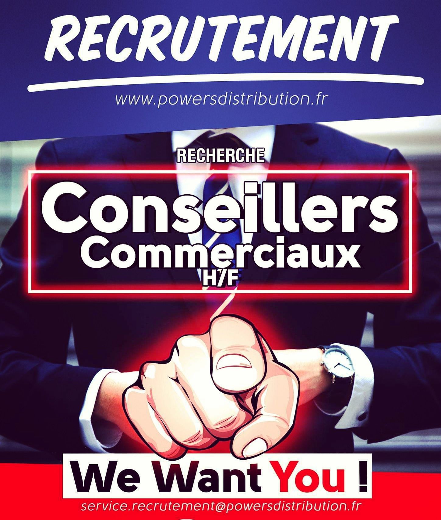 recrutement commercial powers distribution